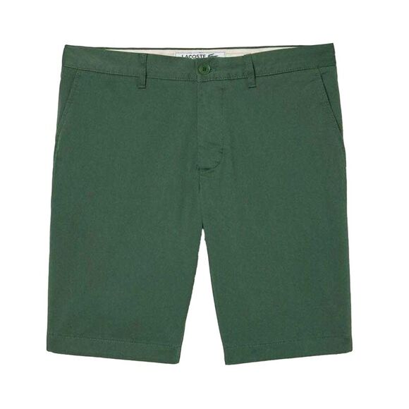 Lacoste Mens Cotton Stretch Slim Casual Shorts / Green
